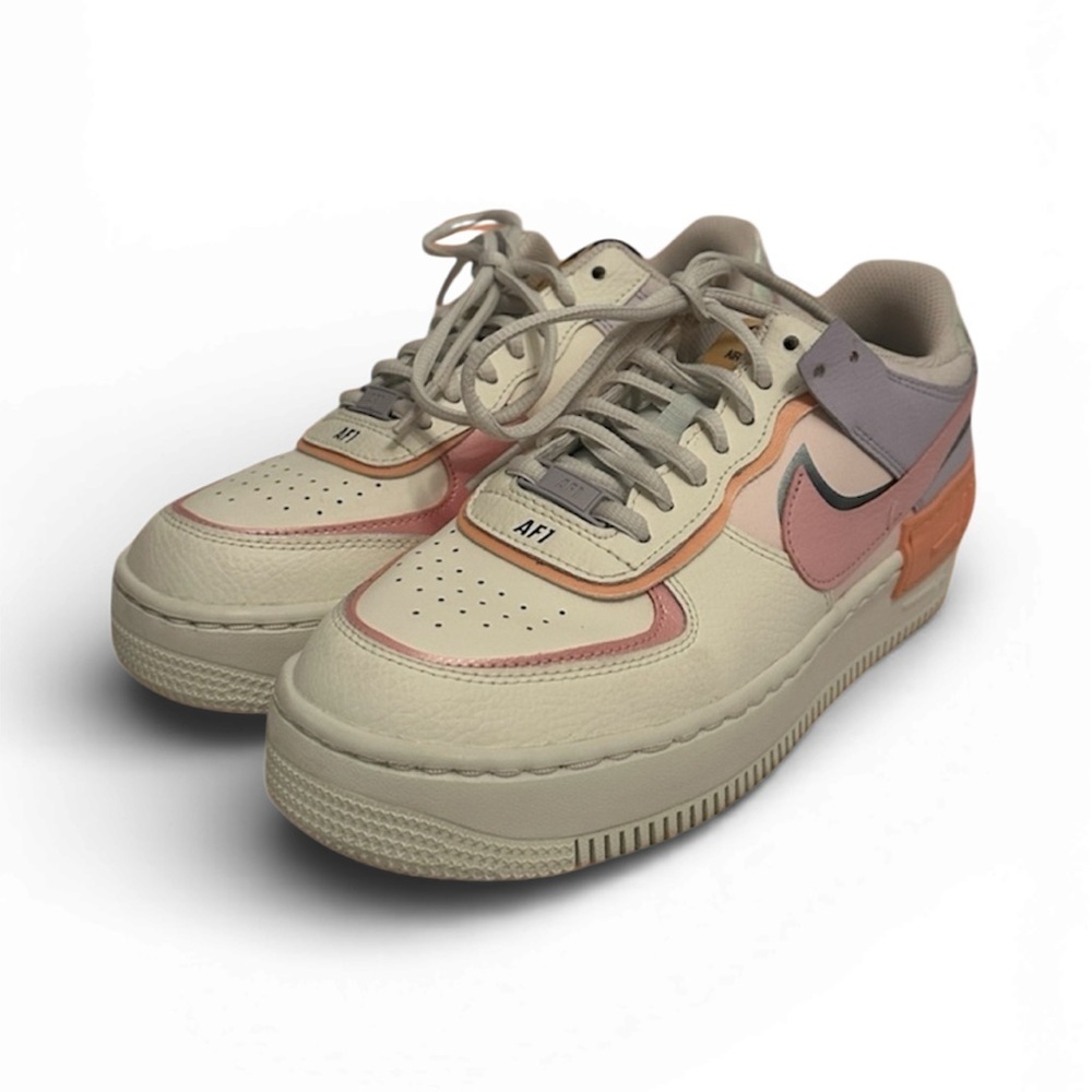 Nike Women’s Air Force 1 Shadow Orange Chalk Pink Glaze CI0919-111 Shoe Size 8.5